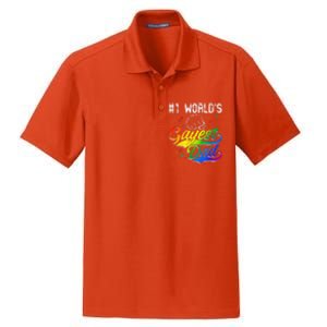 1 World's Gayest Dad Holiday Father Papa Pops Parent Hero Dry Zone Grid Polo