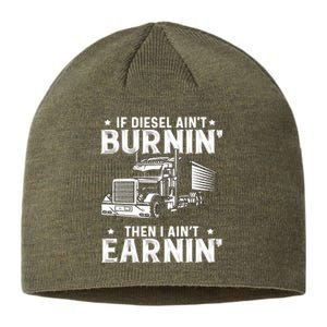 18 Wheeler Highway Truck Driver CDL Trailer Sustainable Beanie