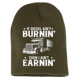 18 Wheeler Highway Truck Driver CDL Trailer Short Acrylic Beanie