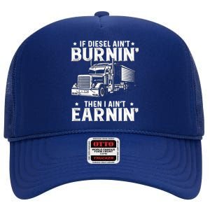 18 Wheeler Highway Truck Driver CDL Trailer High Crown Mesh Back Trucker Hat