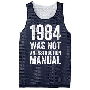 1984 Was Not An Instruction Manual Mesh Reversible Basketball Jersey Tank