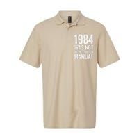 1984 Was Not An Instruction Manual Softstyle Adult Sport Polo