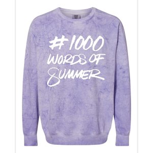 1000 Words Of Summer Colorblast Crewneck Sweatshirt