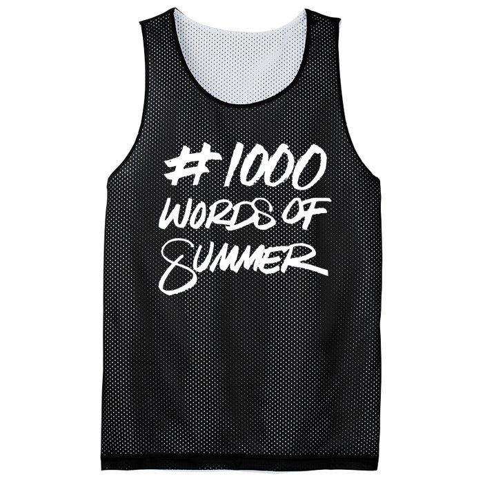 1000 Words Of Summer Mesh Reversible Basketball Jersey Tank