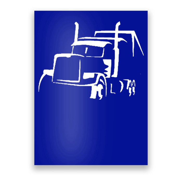 18 Wheeler Semi Truck Gift For Truck Drivers Who Loves Otr Poster