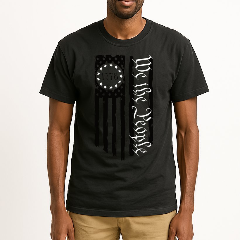 1776 We The People Betsy Ross Flag Patriotic Apparel Tall T-Shirt
