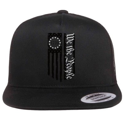 1776 We The People Betsy Ross Flag Patriotic Apparel Flatbill Hat