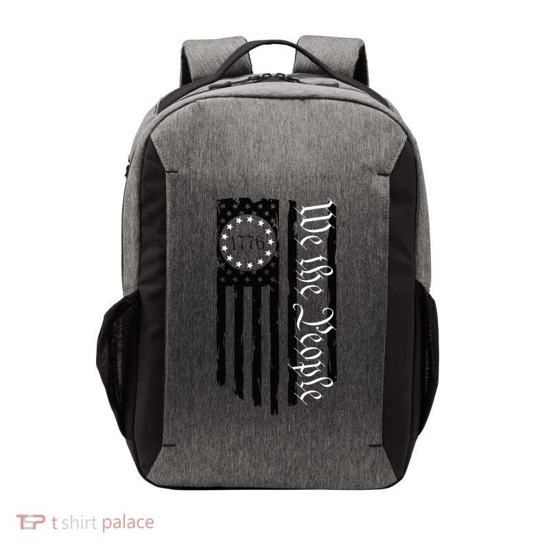 1776 We The People Betsy Ross Flag Patriotic Apparel Vector Backpack