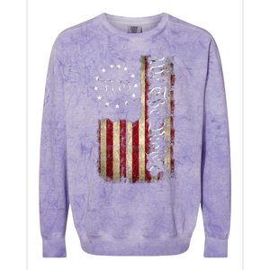 1776 We The People Patriotic American Constitution Colorblast Crewneck Sweatshirt