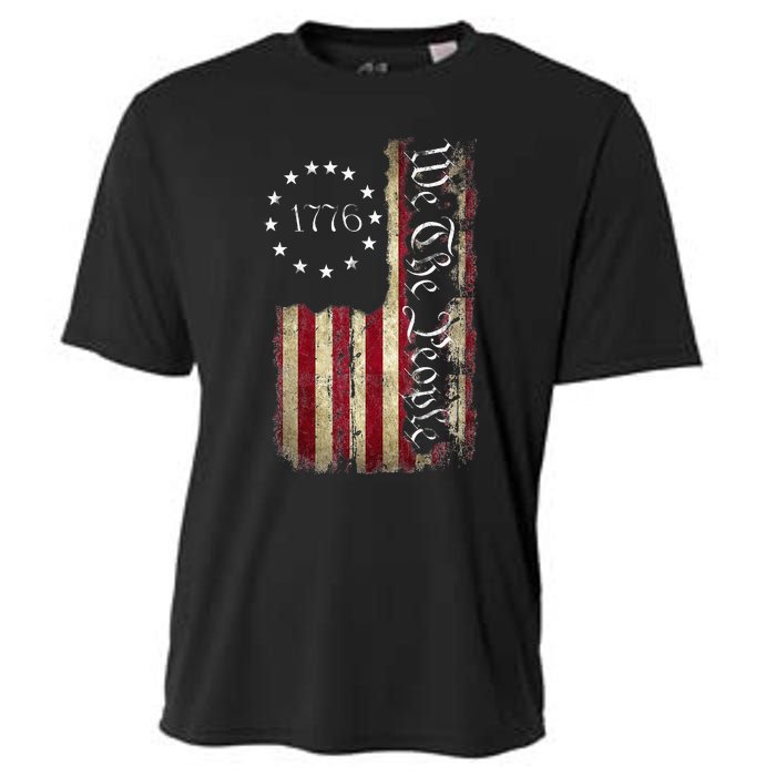 1776 We The People Patriotic American Constitution Cooling Performance Crew T-Shirt