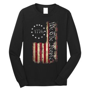 1776 We The People Patriotic American Constitution Long Sleeve Shirt