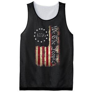 1776 We The People Patriotic American Constitution Mesh Reversible Basketball Jersey Tank