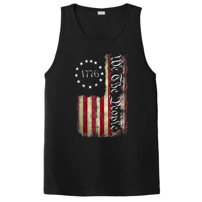 1776 We The People Patriotic American Constitution PosiCharge Competitor Tank