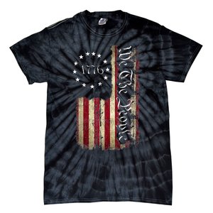 1776 We The People Patriotic American Constitution Tie-Dye T-Shirt