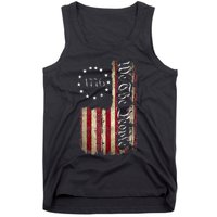 1776 We The People Patriotic American Constitution Tank Top