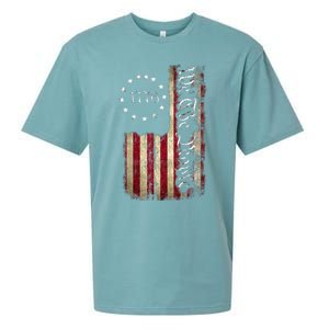 1776 We The People Patriotic American Constitution Sueded Cloud Jersey T-Shirt