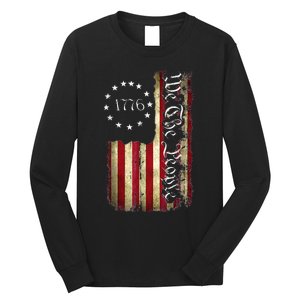 1776 We The People Patriotic American Constitution Long Sleeve Shirt