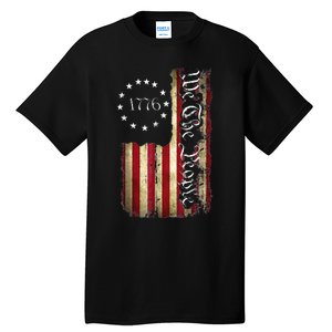 1776 We The People Patriotic American Constitution Tall T-Shirt