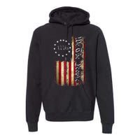 1776 We The People Patriotic American Constitution Premium Hoodie