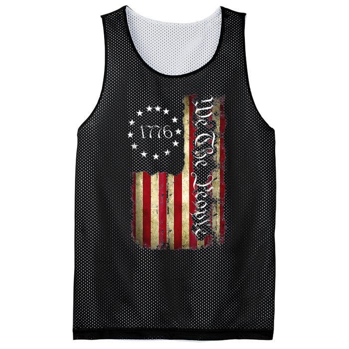 1776 We The People Patriotic American Constitution Mesh Reversible Basketball Jersey Tank