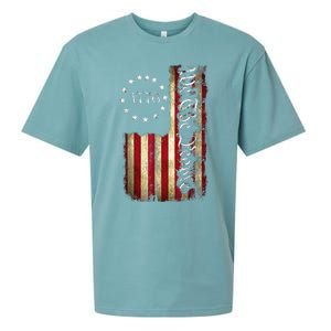 1776 We The People Patriotic American Constitution Sueded Cloud Jersey T-Shirt