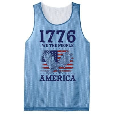 1776 We The People American Flag Eagle Patriotic Mesh Reversible Basketball Jersey Tank