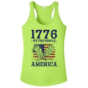 1776 We The People American Flag Eagle Patriotic Ladies PosiCharge Competitor Racerback Tank