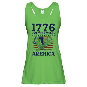 1776 We The People American Flag Eagle Patriotic Ladies Essential Flowy Tank