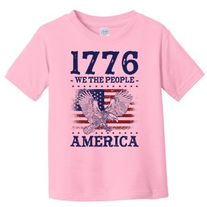 1776 We The People American Flag Eagle Patriotic Toddler T-Shirt