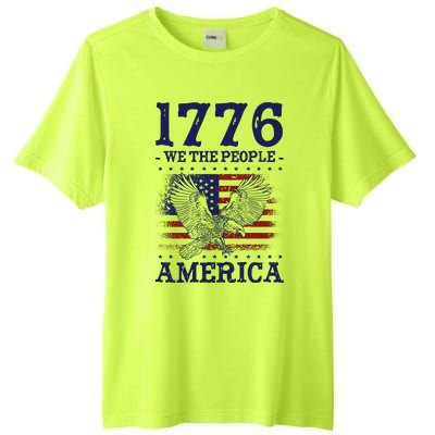 1776 We The People American Flag Eagle Patriotic Tall Fusion ChromaSoft Performance T-Shirt