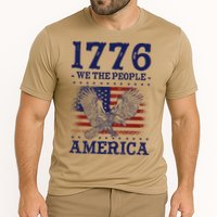 1776 We The People American Flag Eagle Patriotic Cooling Performance Crew T-Shirt