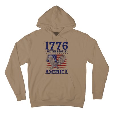 1776 We The People American Flag Eagle Patriotic Hoodie