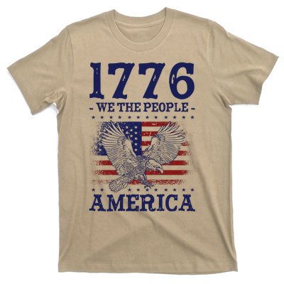 1776 We The People American Flag Eagle Patriotic T-Shirt