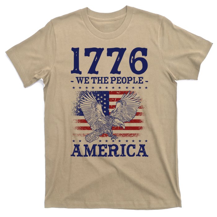 1776 We The People American Flag Eagle Patriotic T-Shirt