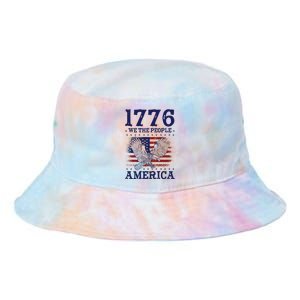 1776 We The People American Flag Eagle Patriotic Tie Dye Newport Bucket Hat