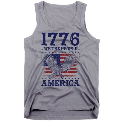 1776 We The People American Flag Eagle Patriotic Tank Top