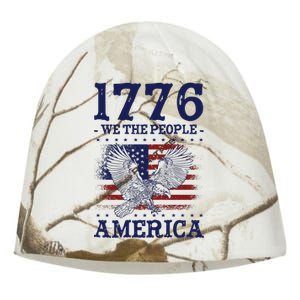 1776 We The People American Flag Eagle Patriotic Kati - Camo Knit Beanie