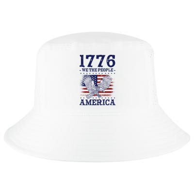 1776 We The People American Flag Eagle Patriotic Cool Comfort Performance Bucket Hat