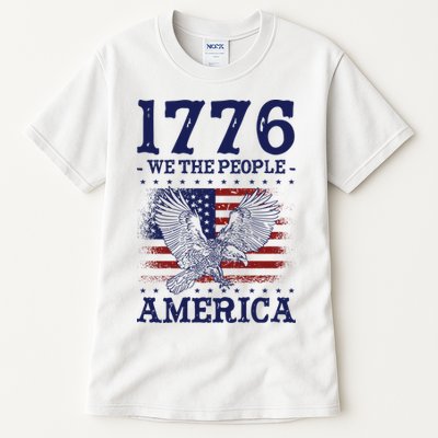 1776 We The People American Flag Eagle Patriotic Tall T-Shirt