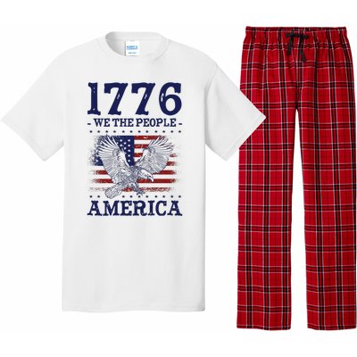 1776 We The People American Flag Eagle Patriotic Pajama Set