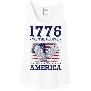 1776 We The People American Flag Eagle Patriotic Ladies Essential Tank