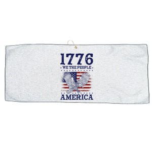 1776 We The People American Flag Eagle Patriotic Large Microfiber Waffle Golf Towel