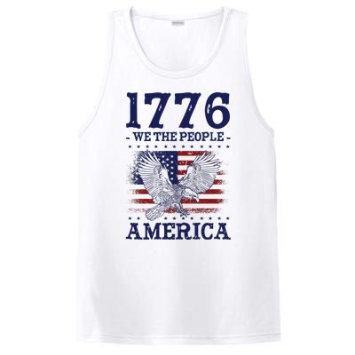 1776 We The People American Flag Eagle Patriotic PosiCharge Competitor Tank