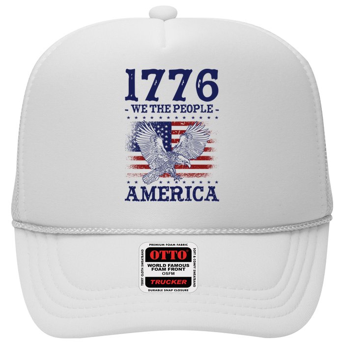 1776 We The People American Flag Eagle Patriotic Trucker Hat