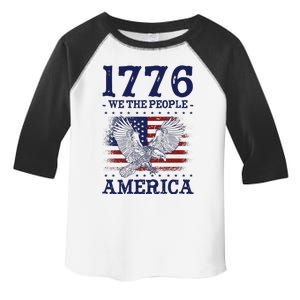 1776 We The People American Flag Eagle Patriotic Toddler Fine Jersey T-Shirt