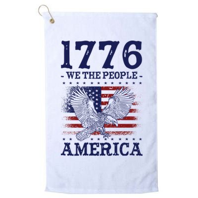 1776 We The People American Flag Eagle Patriotic Golf Towel
