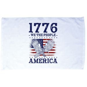 1776 We The People American Flag Eagle Patriotic Microfiber Hand Towel