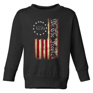 1776 We The People Patriotic American Constitution Toddler Sweatshirt