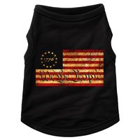 1776 We The People US Flag Visually Aged And Distressed Doggie Tank