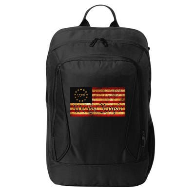 1776 We The People US Flag Visually Aged And Distressed City Backpack
